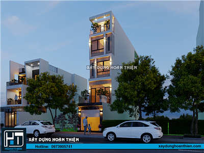 Mẫu nhà ống hiện đại 5 tầng, diện tích 4x20m tại Hải Phòng